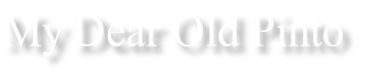 My Dear Old Pinto
