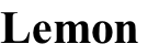 Lemon
